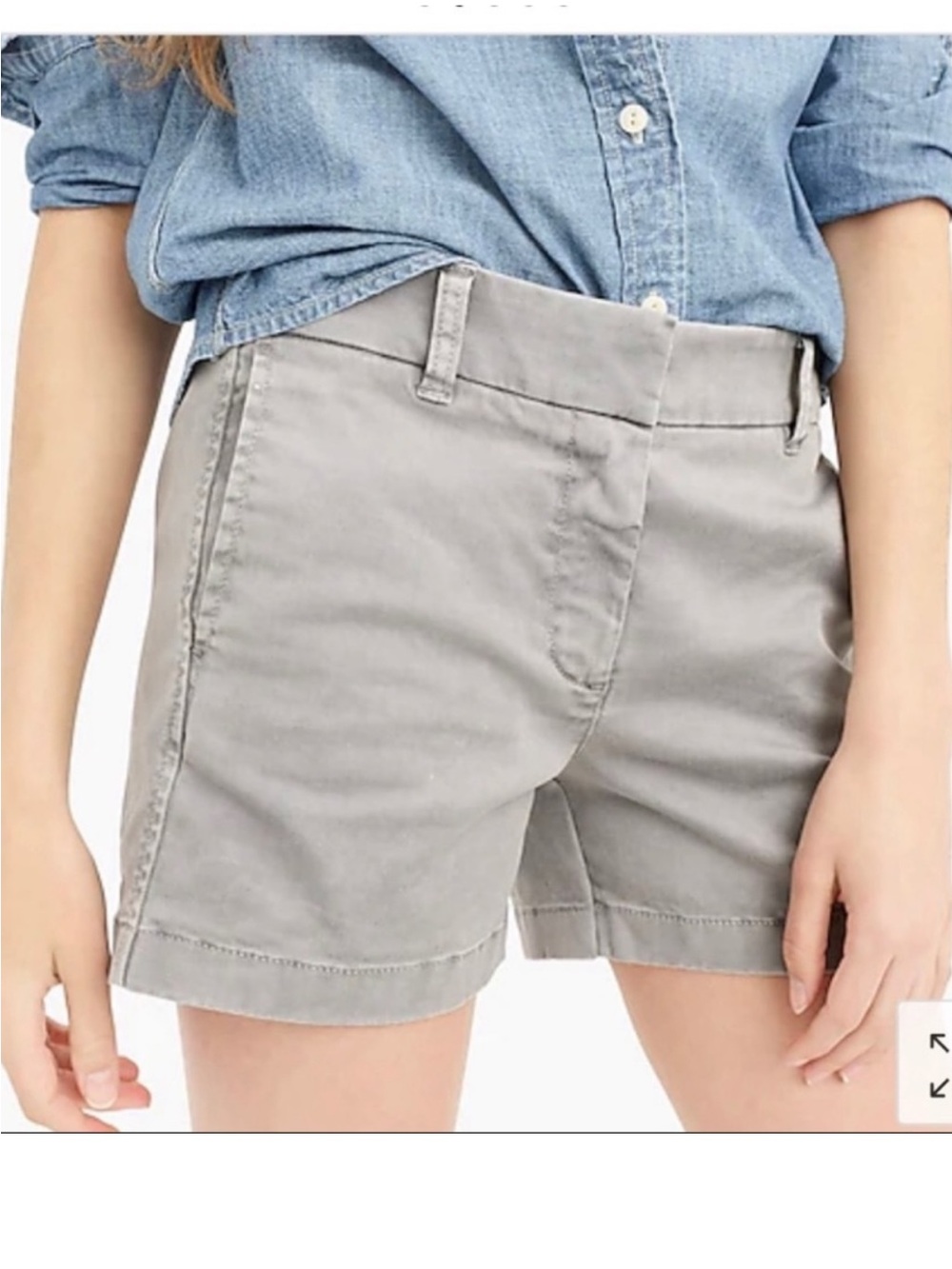 NWT J. Crew 4” Stretch Chino Shorts, size 6